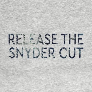 RELEASE THE SNYDER CUT - GLASS SHATTERED TEXT T-Shirt